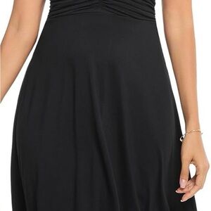 Classic Black Halter Dress Small